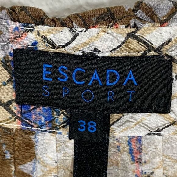 ESCADA SPORT - 100% COTTON SUMMERTIME BLOUSE. SIZE 38. EXCELLENT CONDITION !!B22 - Picture 6 of 16